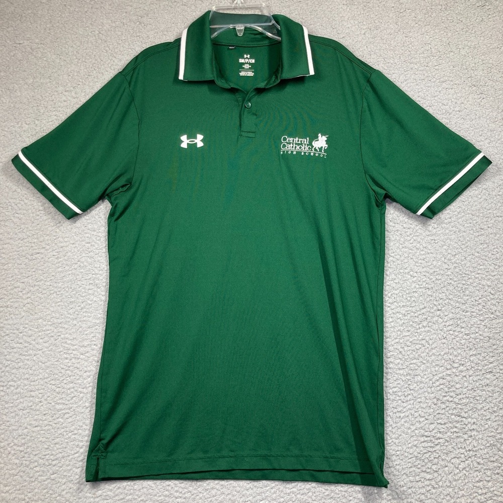 Canton Central Catholic High School Top Adult Small Geen Polo Under Armour